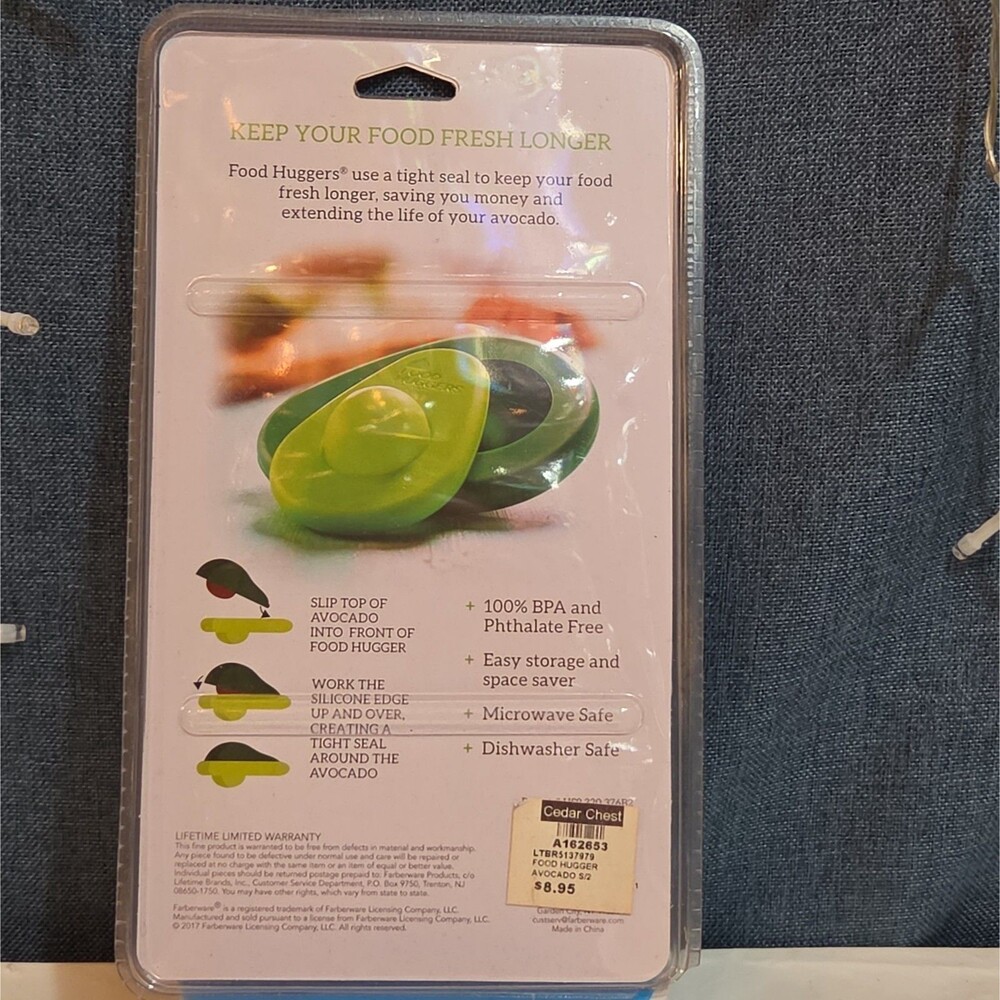 Farberware Food Huggers Silicone Avocado Saver 2-Pack BPA-Free - Picture 3 of 16